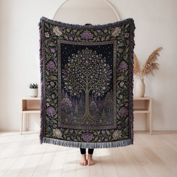 Violet Moon Grove Blanket