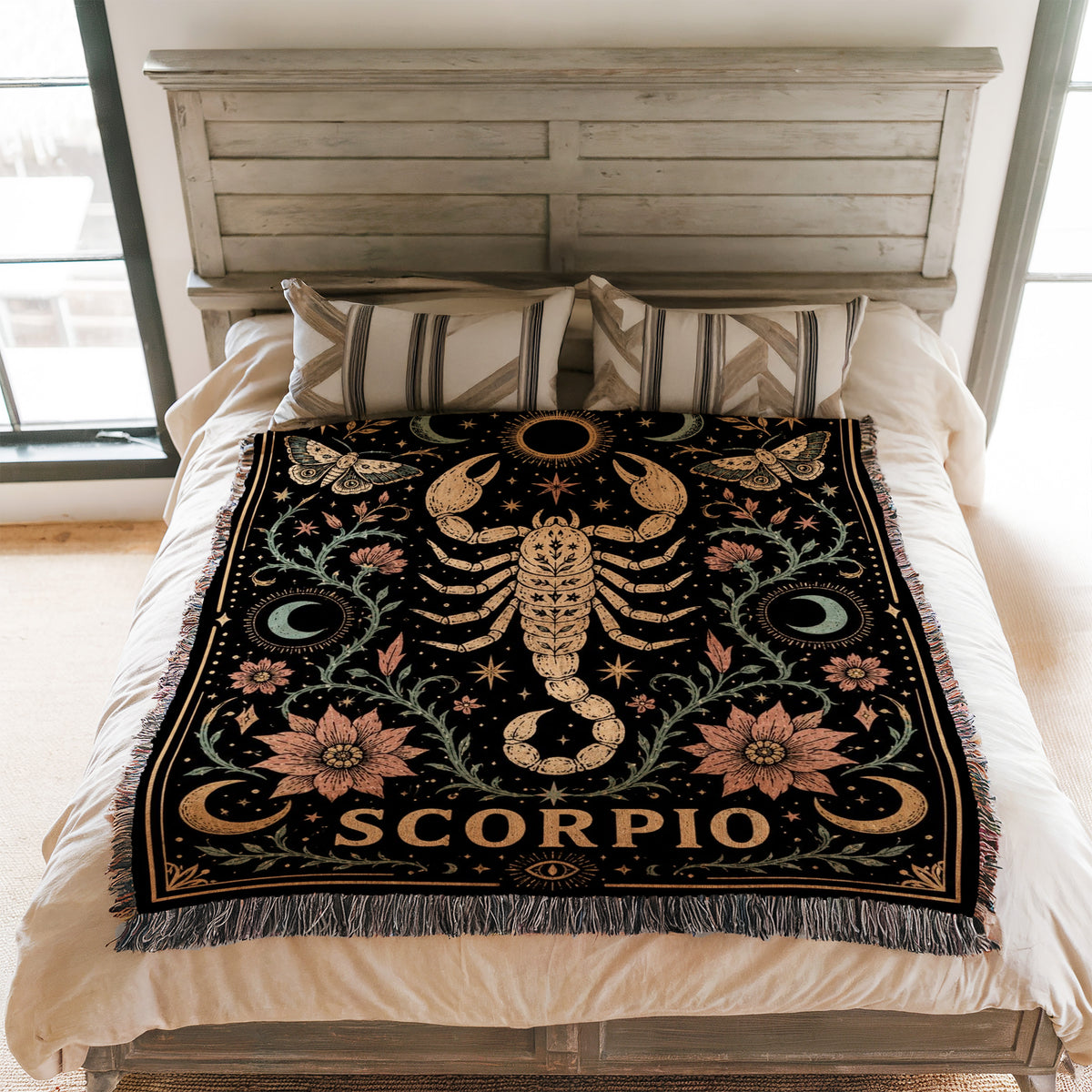 Scorpio Celestial Scorpion Zodiac Blanket