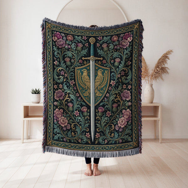 The Falcon Shield Sword Blanket