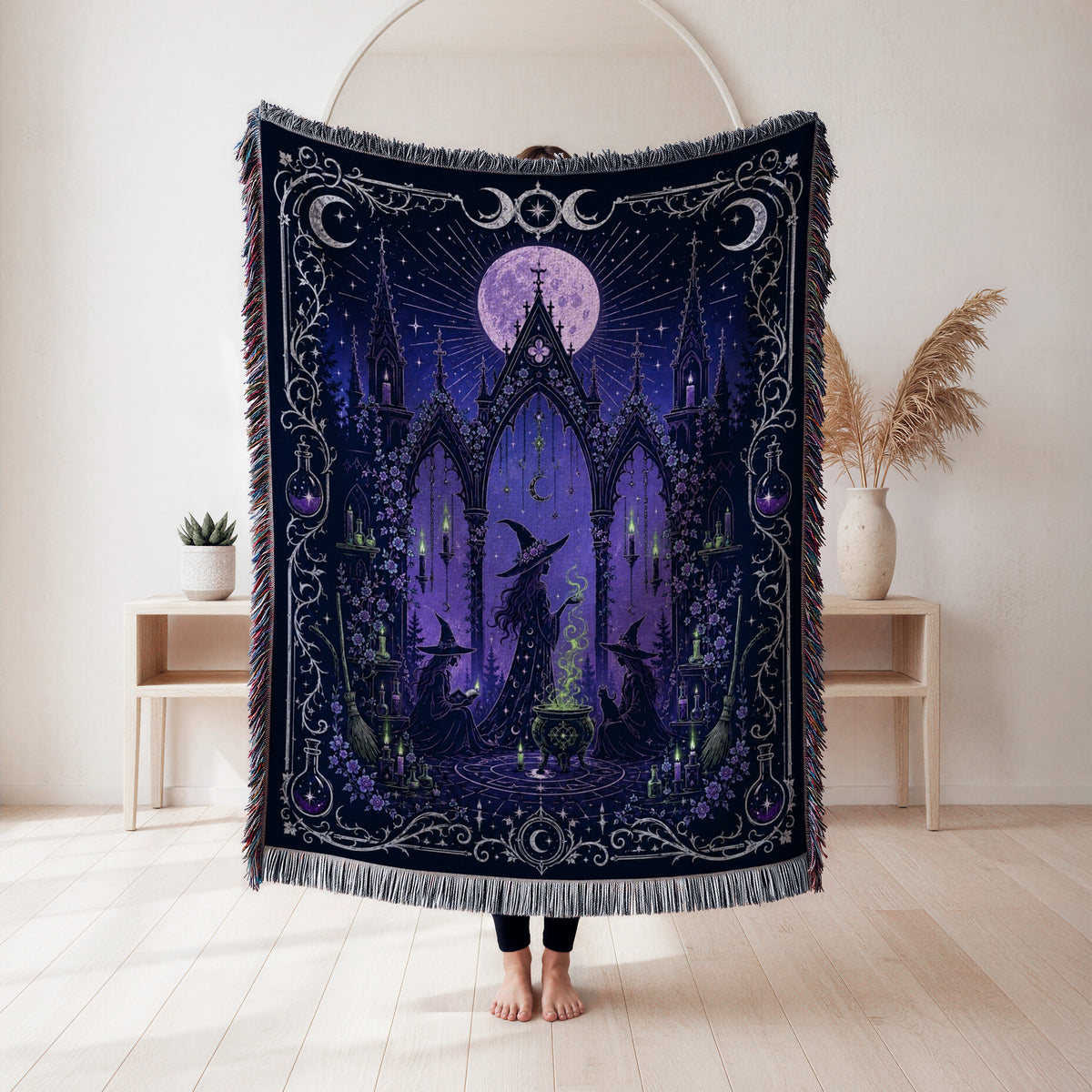 Witches of the Violet Cathedral Blanket