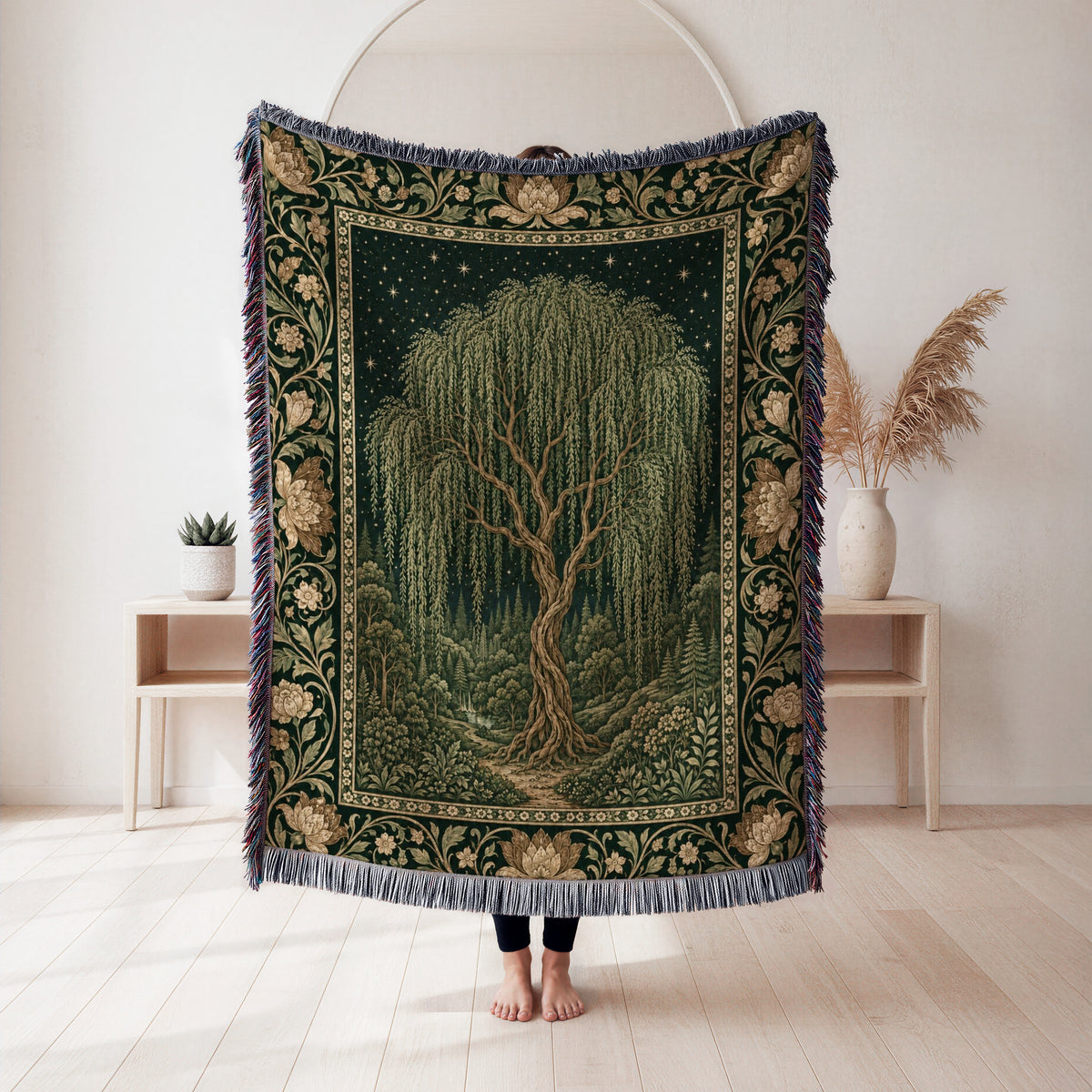 The Whispering Willow Blanket