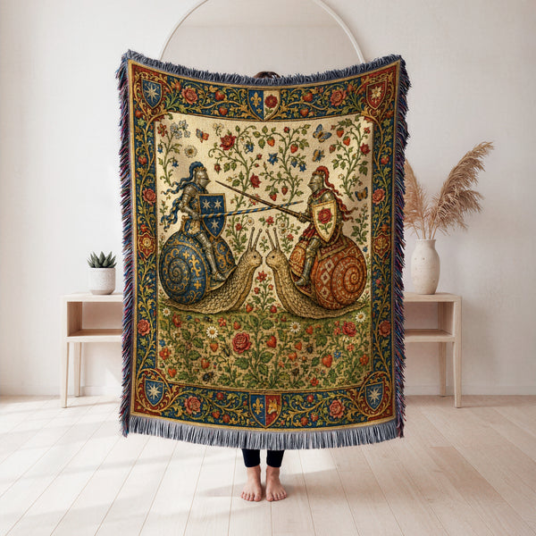 The Tournament of the Snail Knights Blanket