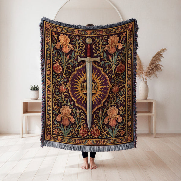 The Sun Crown Sword Blanket