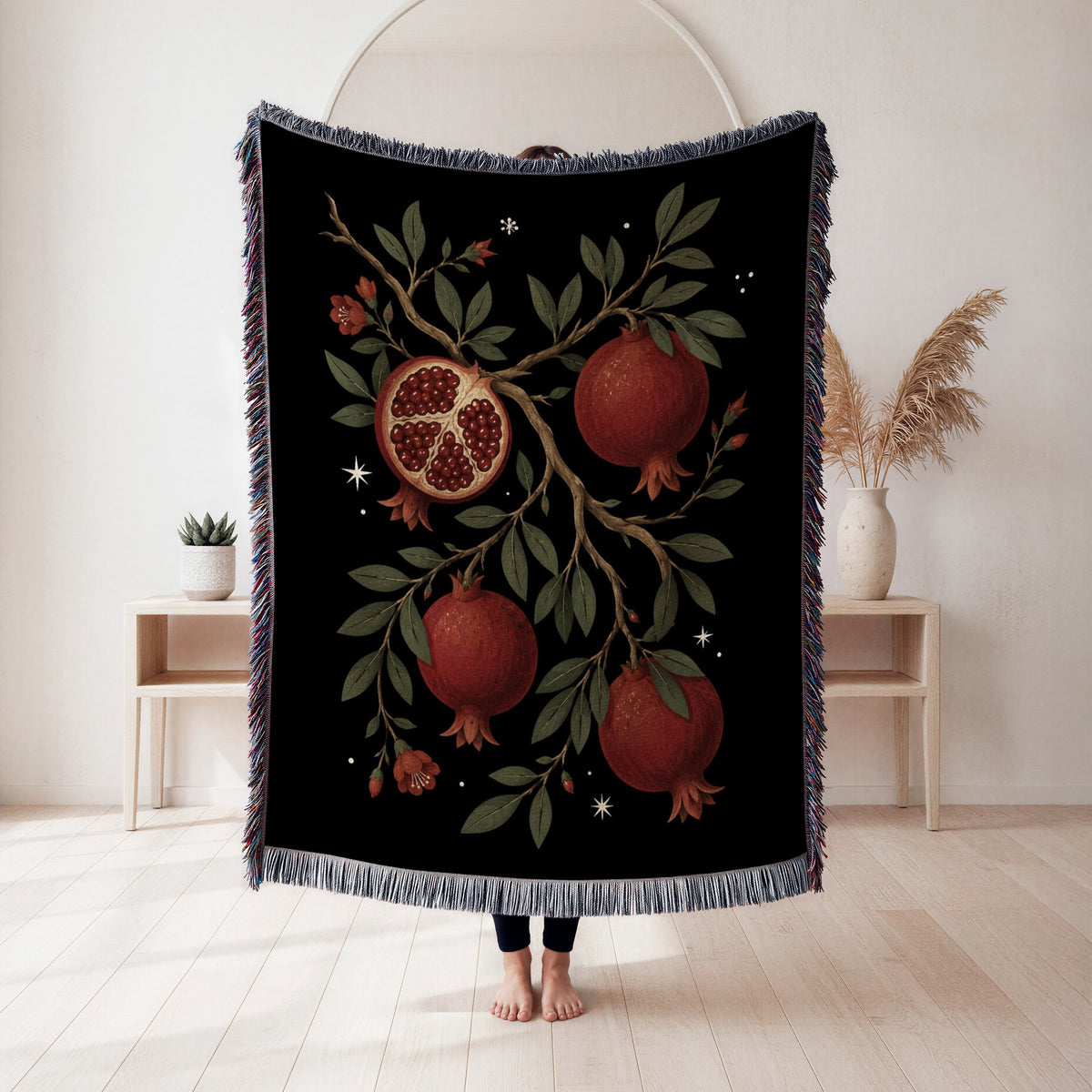 Pomegranates Under the Stars Blanket