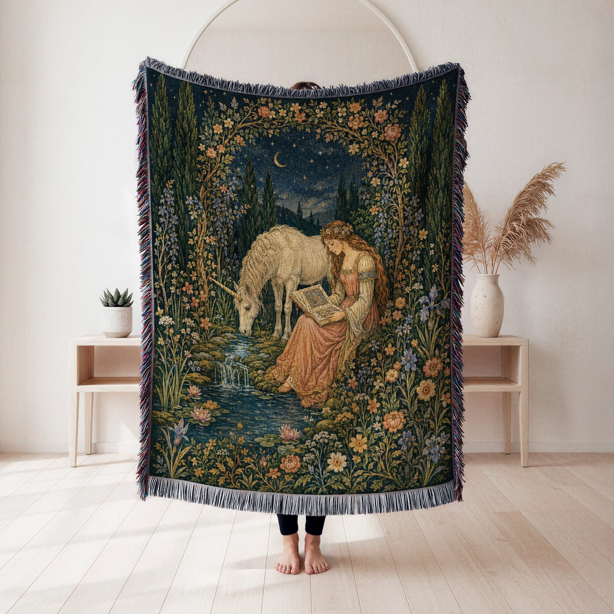 The Unicorn Reader’s Garden Blanket
