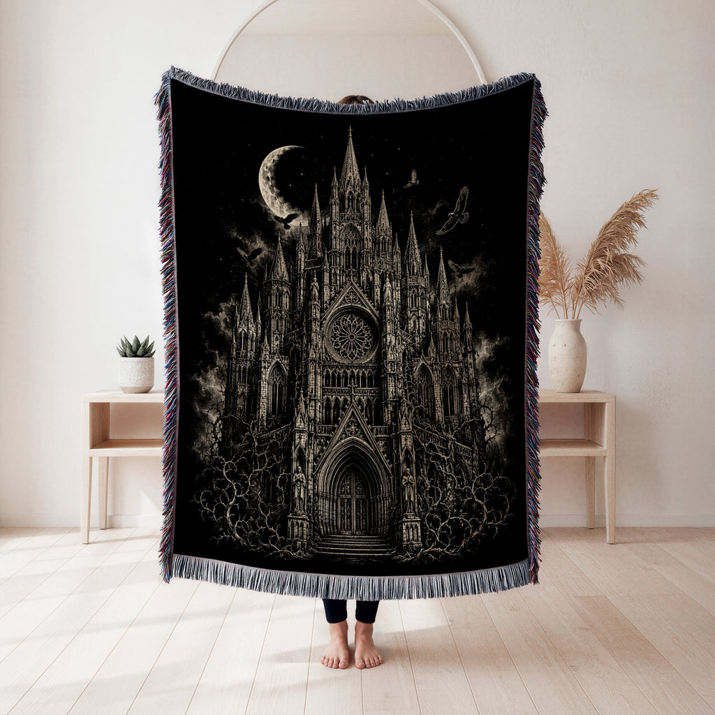Cathedral Beneath the Crescent Moon Blanket