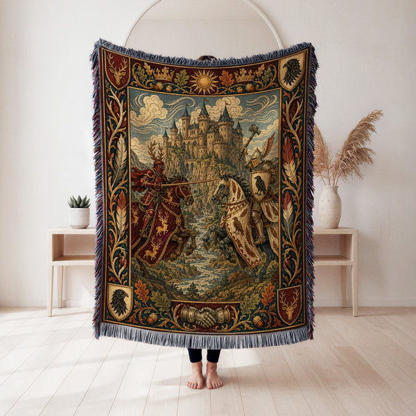 The Raven & Stag Knights Blanket