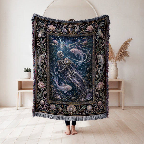 Pisces Moonlit Deepwater Blanket