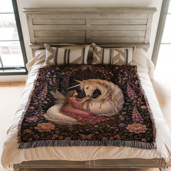Fairy & Unicorn Garden Blanket