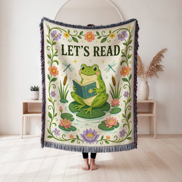 Let's Read Frog & Lily Pond Blanket