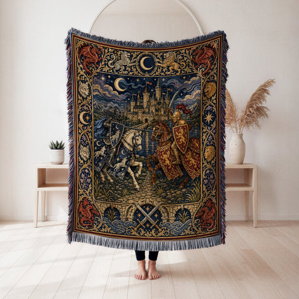 The Moonlit Tournament of Two Houses Blanket
