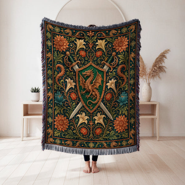 The Dragon Crest Blades Blanket