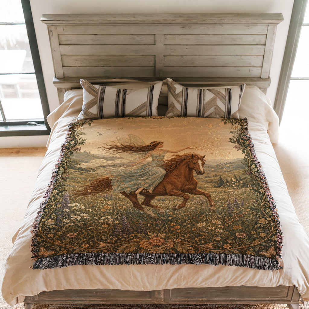 Wildflower Horse Fairy Blanket