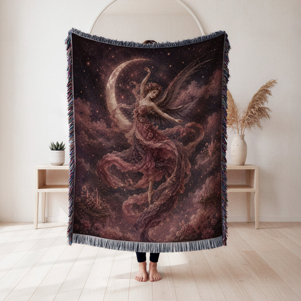 Rose Moon Dancing Fairy Blanket