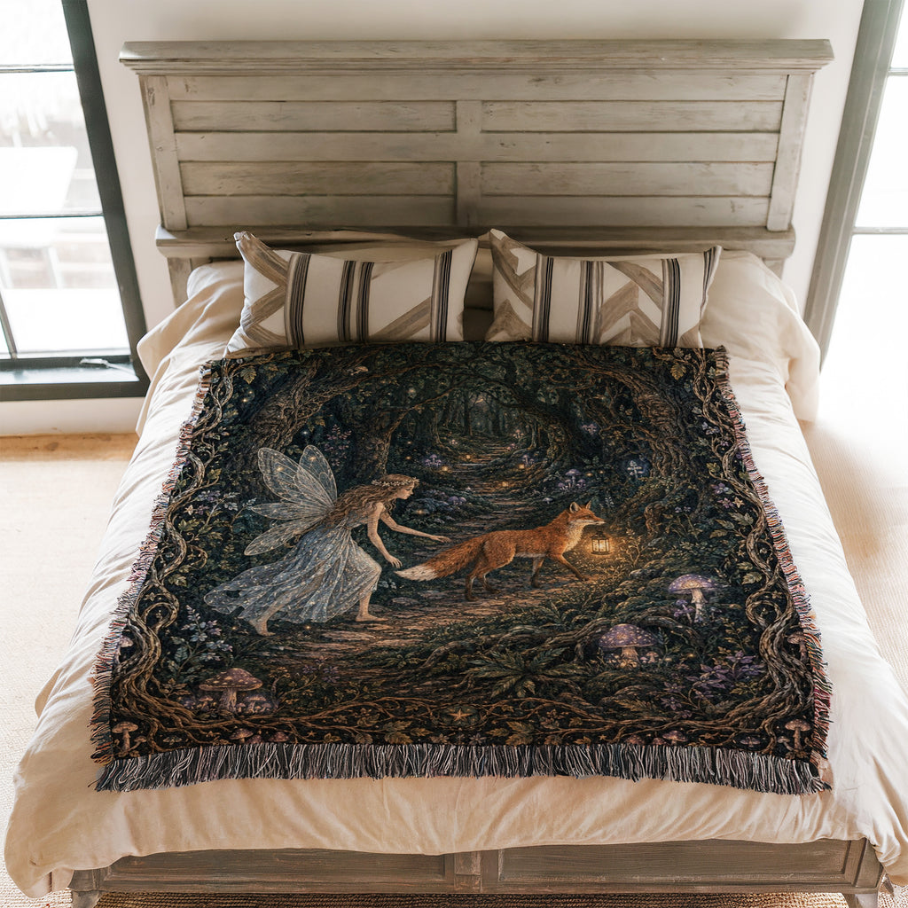 Lantern Fox Fairy Blanket