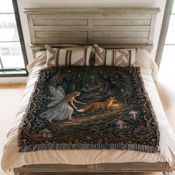 Lantern Fox Fairy Blanket