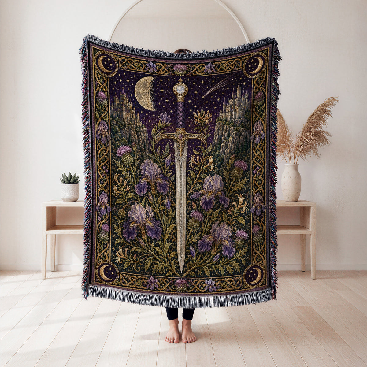 The Amethyst Castle Sword Blanket