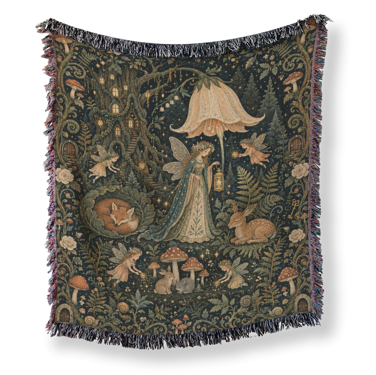 Bellflower Woodland Fairy Blanket Main image
