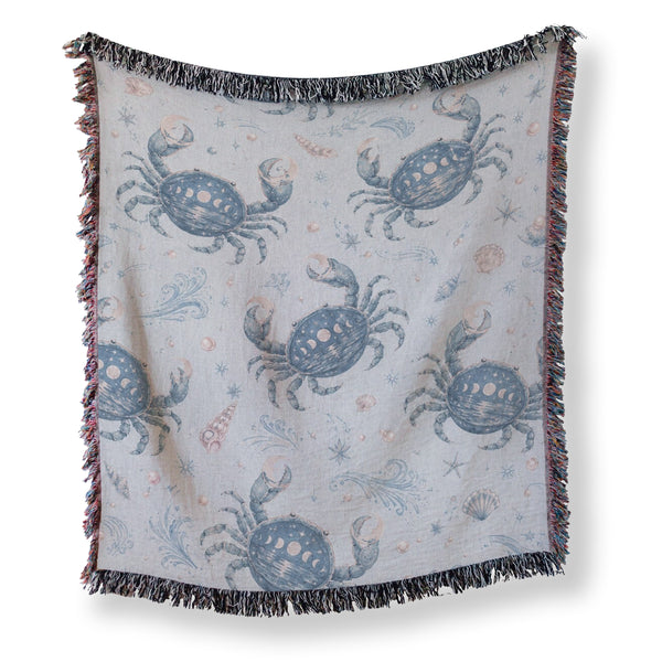 Cancer Celestial Crab Pattern Blanket