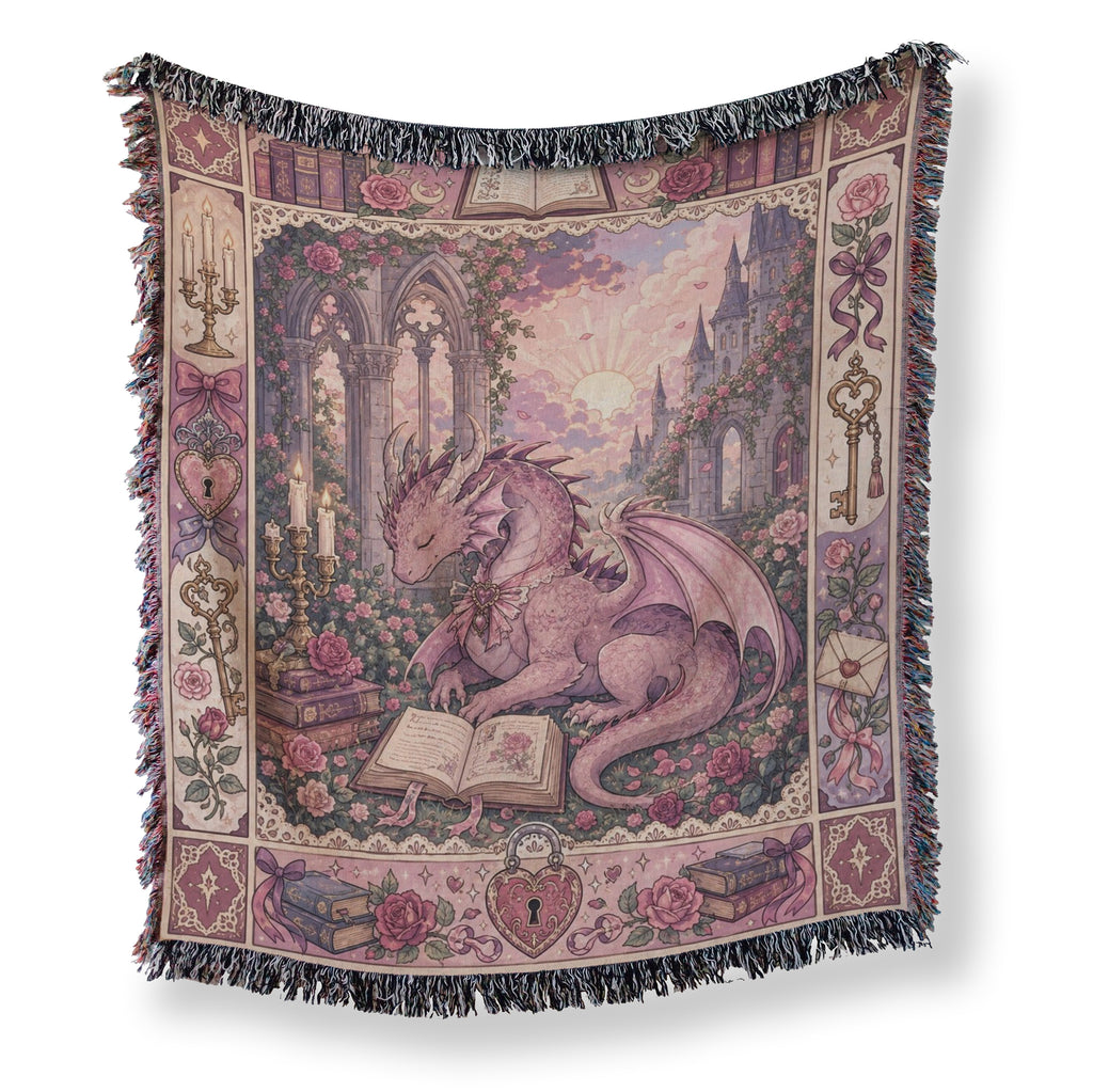 Rose Garden Dragon Reader Blanket