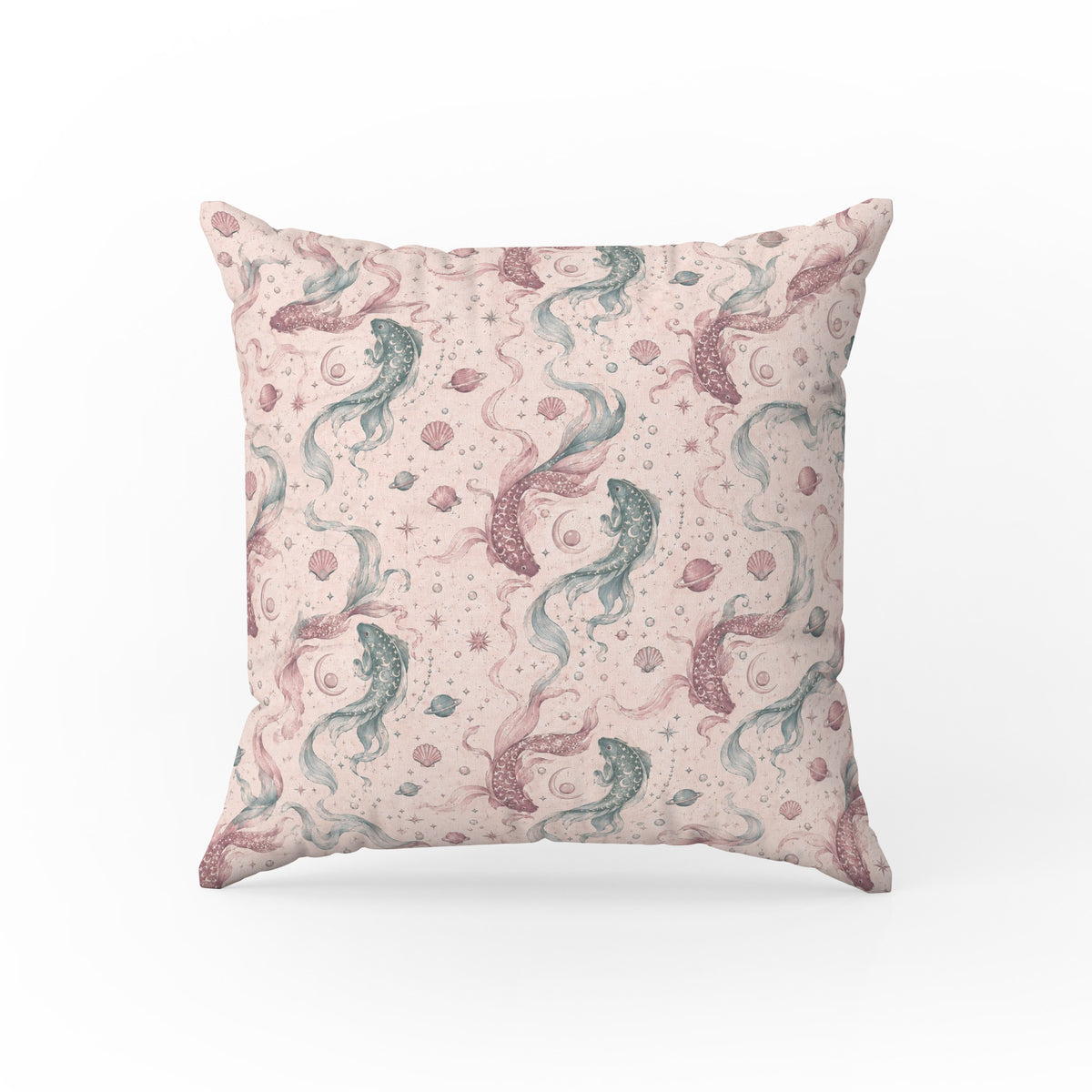 Pisces Tides – Blush Zodiac Pattern Pillow Main image