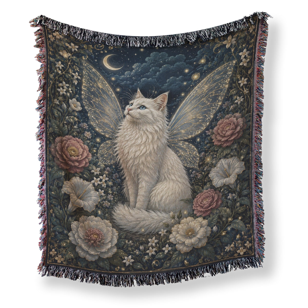 Moonlit Fairy Cat Blanket Main image