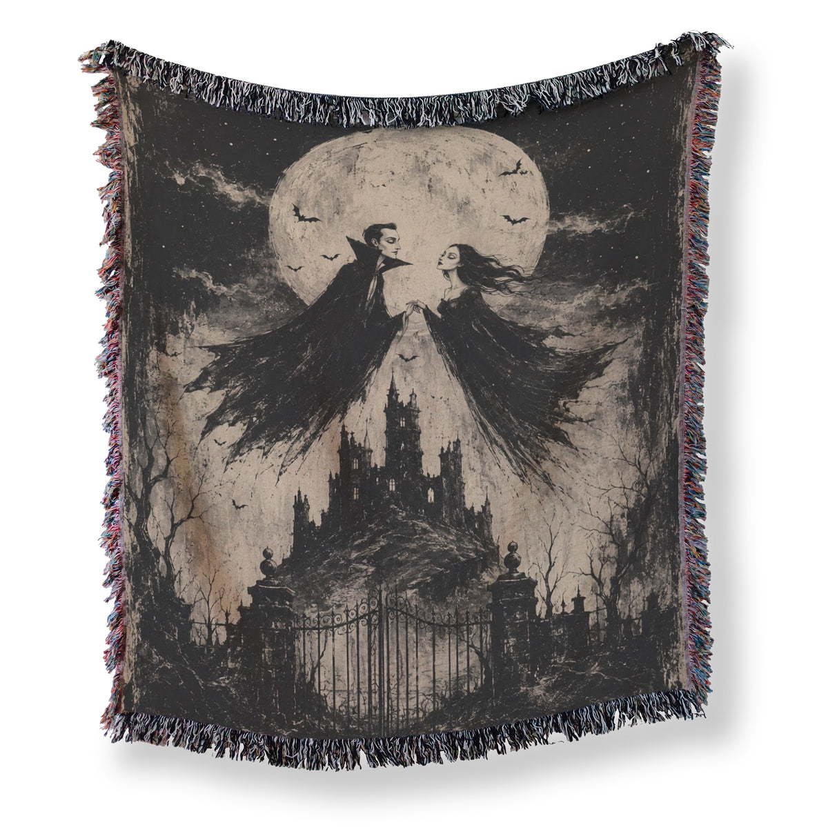 Vampires Beneath the Full Moon Blanket Main image