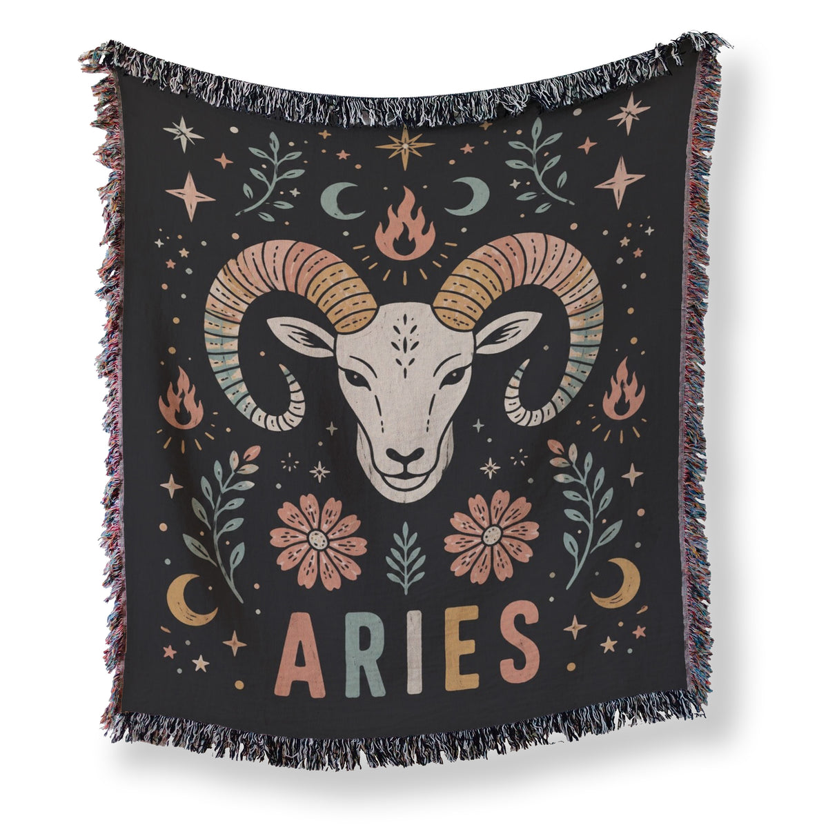 Aries Fire Ram Zodiac Blanket Main image