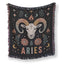 Aries Fire Ram Zodiac Blanket