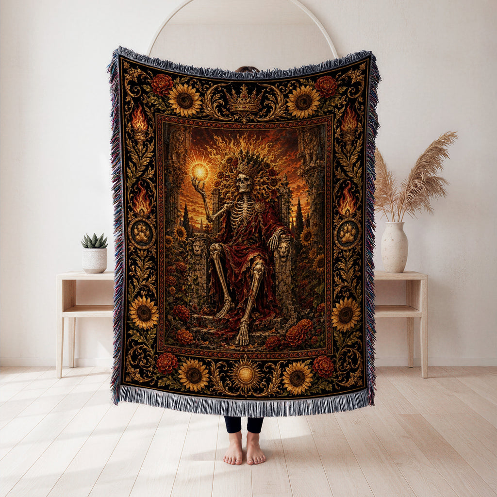 Leo Sun Throne Blanket