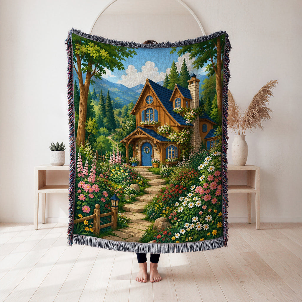 Wildflower Cottage in the Vale Blanket