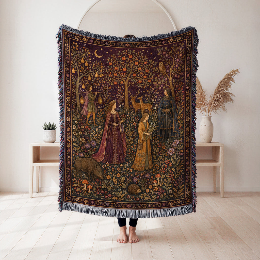 The Moonlit Orchard Court Blanket