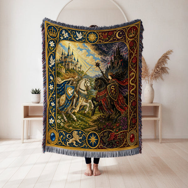 The Queen of Light & Queen of Shadow Blanket