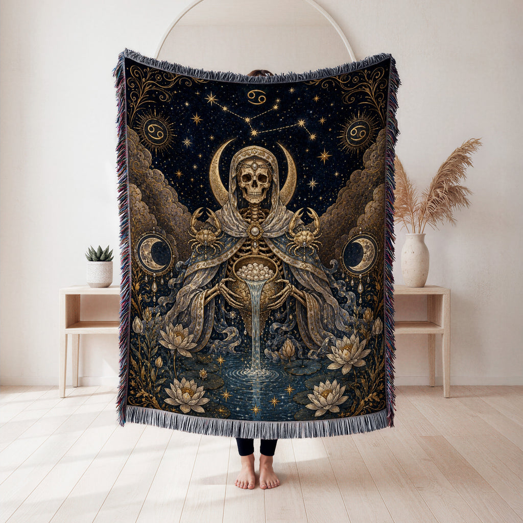 Cancer Moonwater Oracle – Gothic Zodiac Blanket