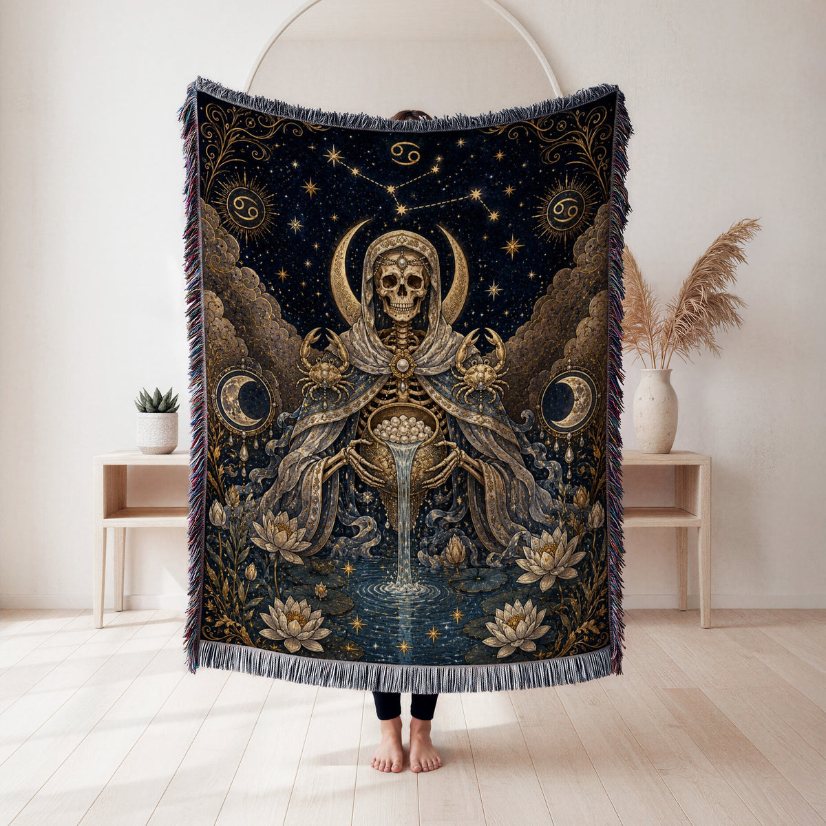 Cancer Moonwater Oracle – Gothic Zodiac Blanket