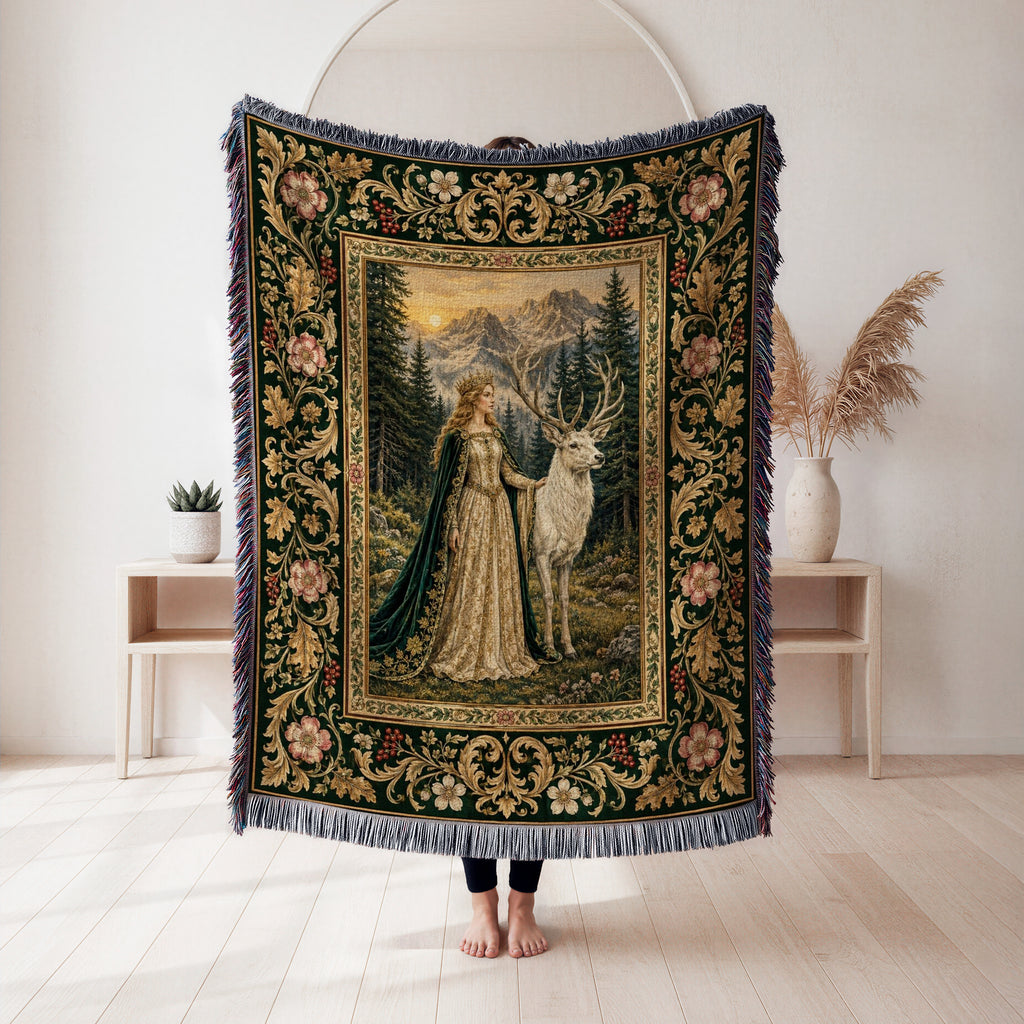 The Lady of the White Stag Blanket