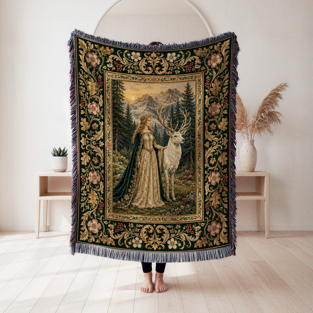 The Lady of the White Stag Blanket
