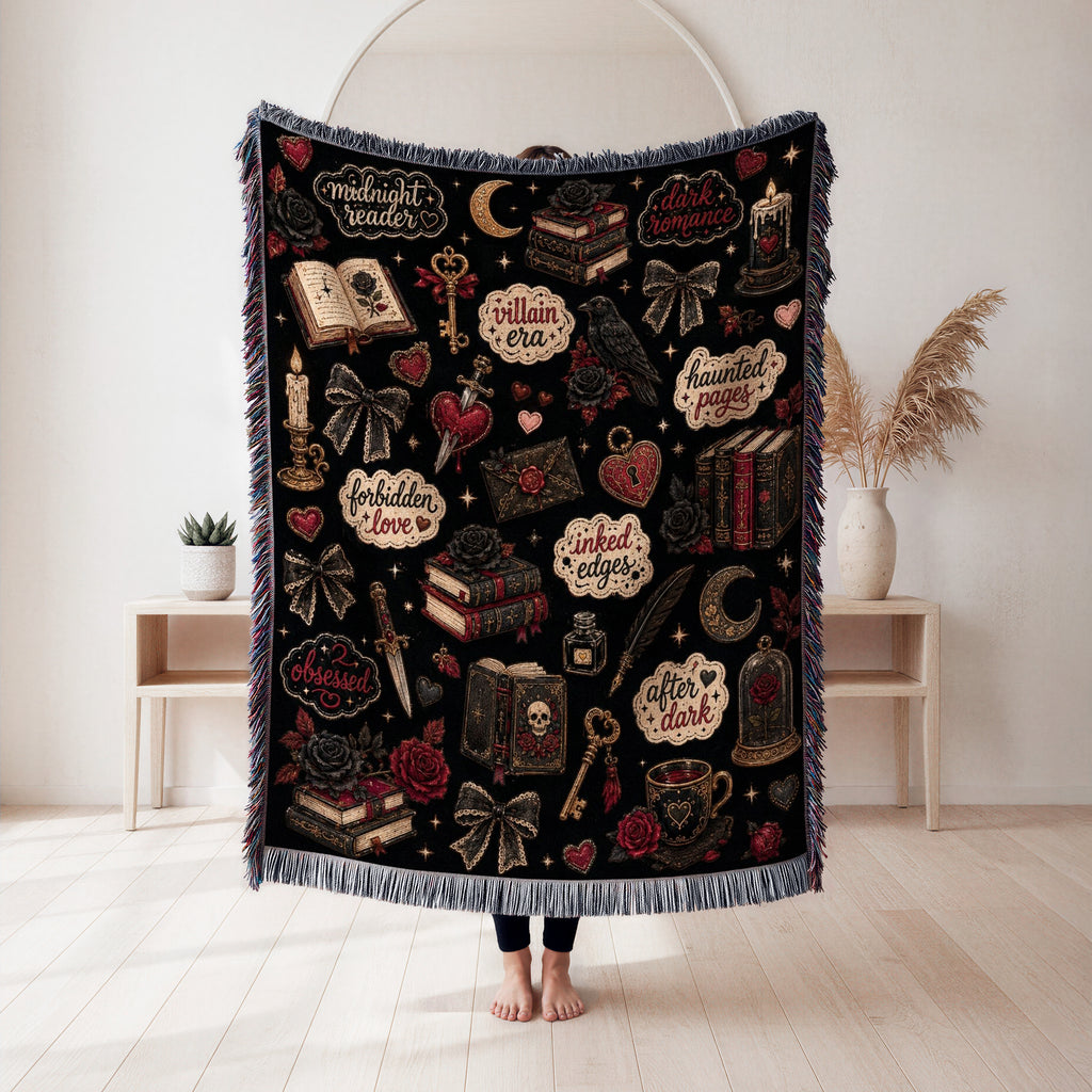 Dark Romance Book Lover Blanket