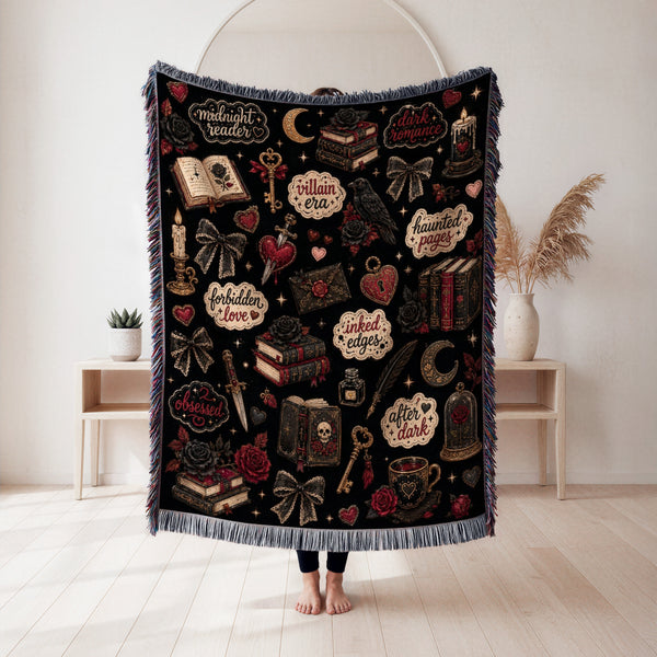 Dark Romance Book Lover Blanket