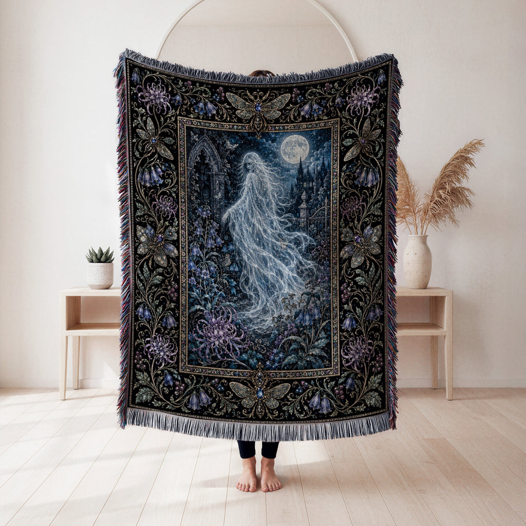 Moonlit Garden Spirit Blanket