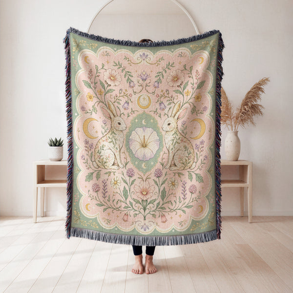 Moon Garden Hare Blanket