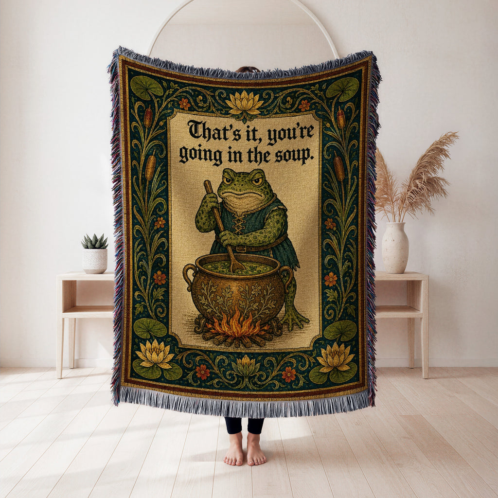 The Soup Pot Frog Blanket