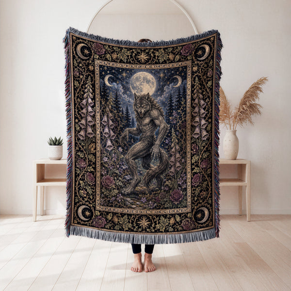 Werewolf Beneath the Full Moon Blanket