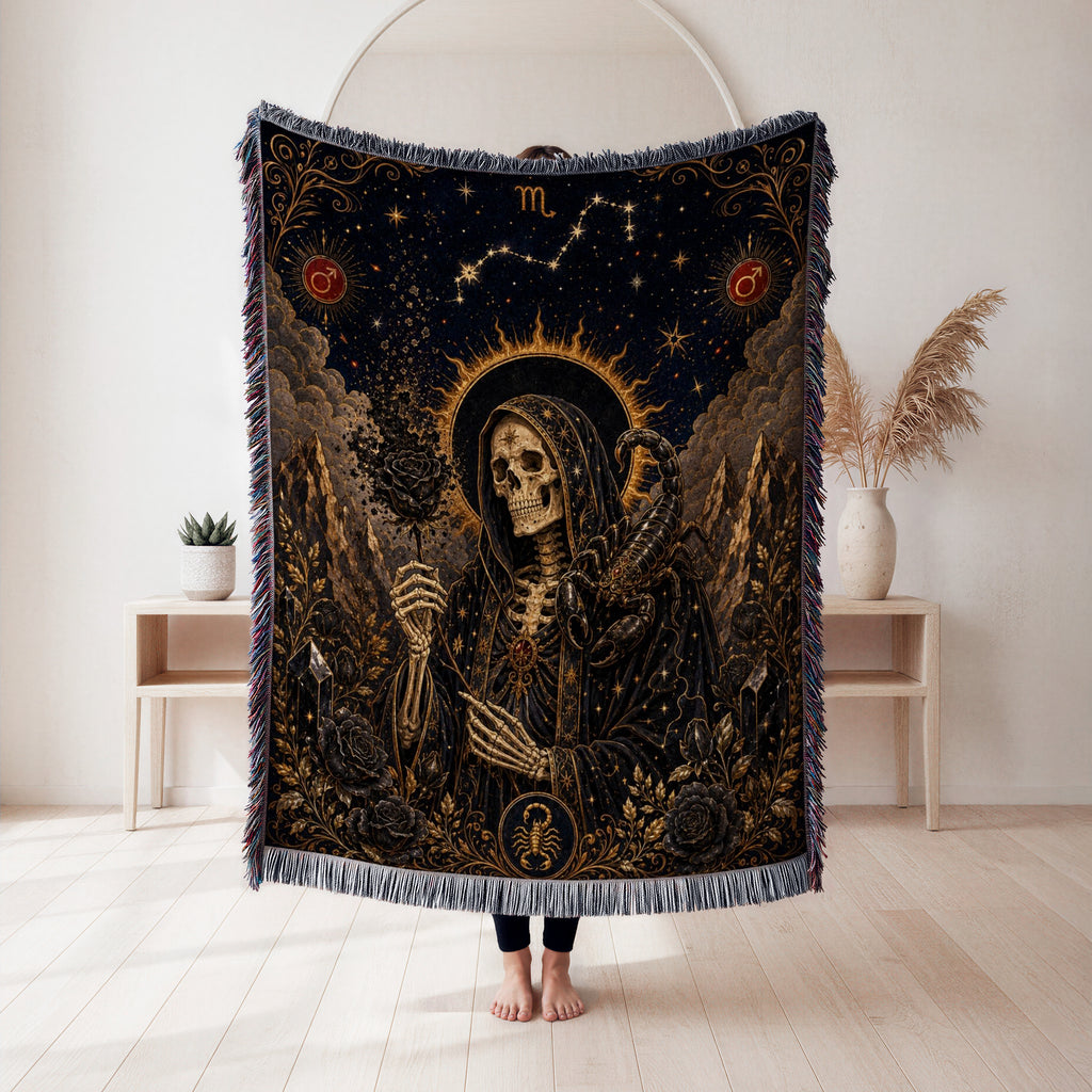 Scorpio Eclipse Keeper – Gothic Zodiac Blanket
