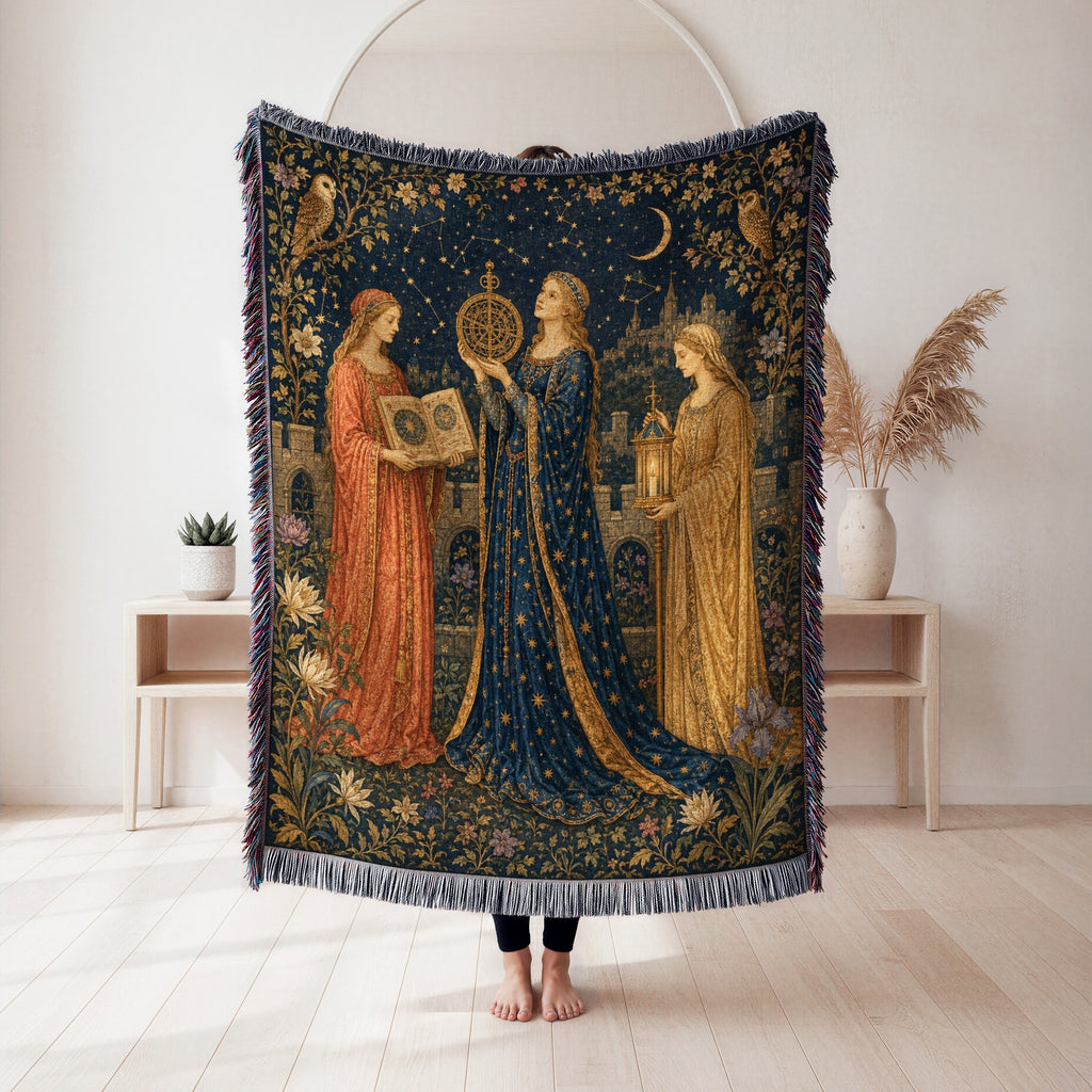 The Astrologers of the Moon Court Blanket