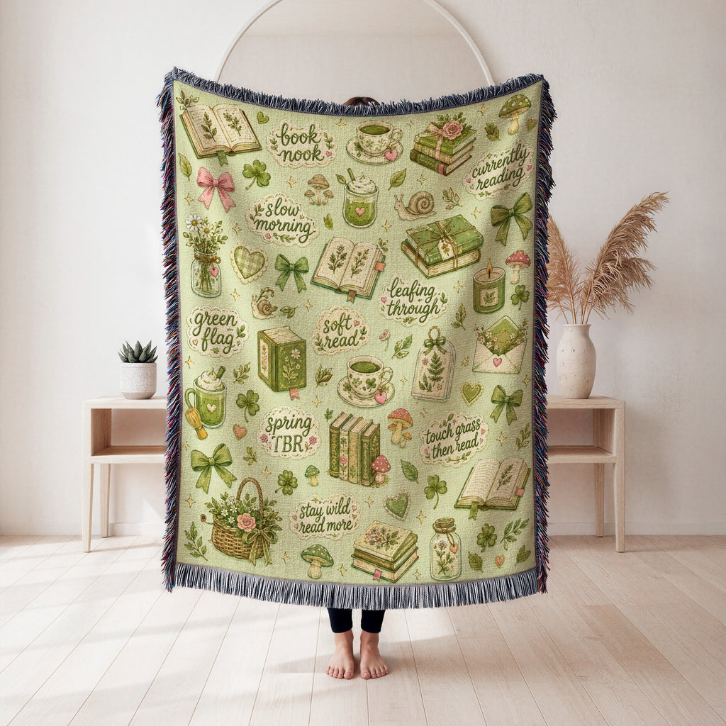 Botanical Book Nook Blanket