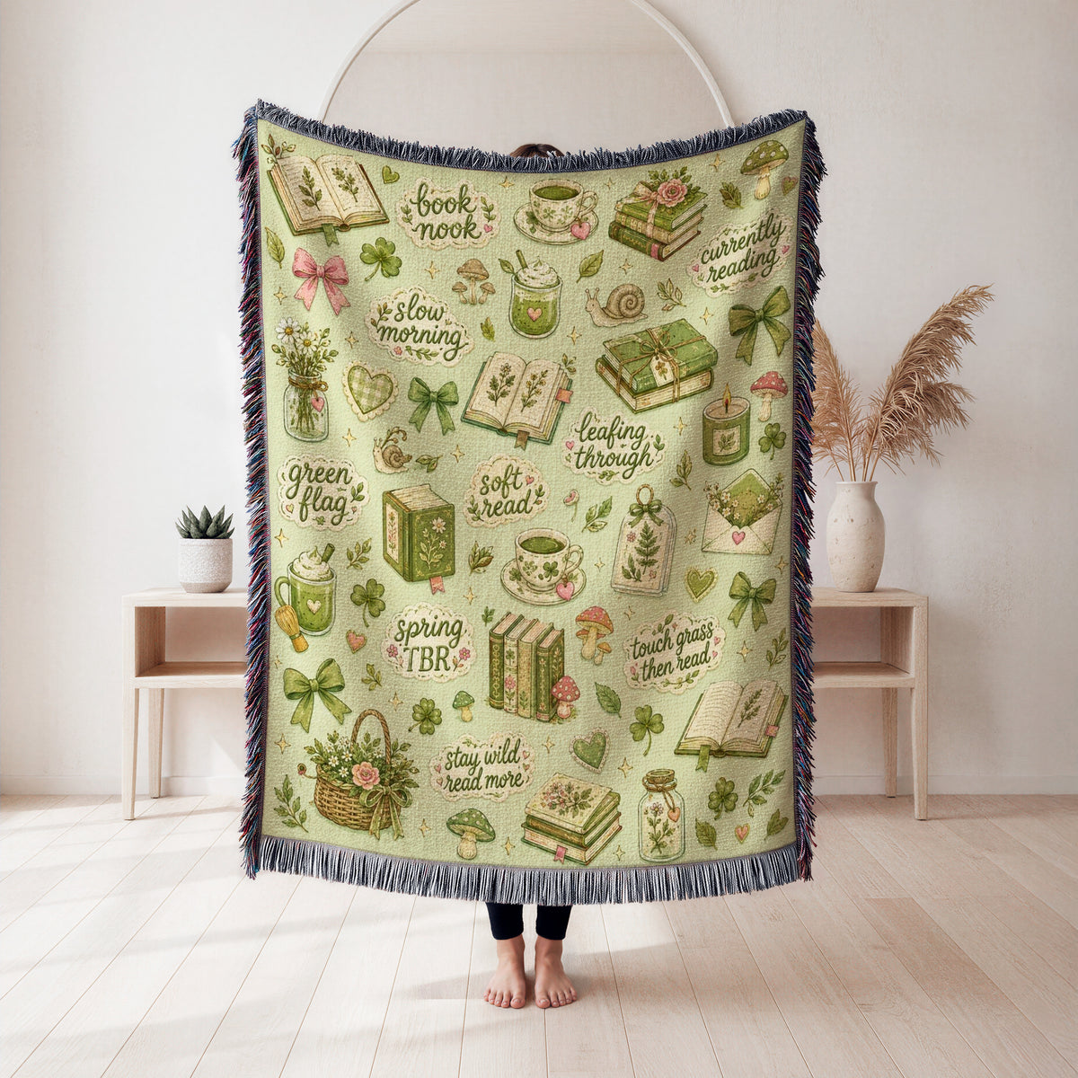 Botanical Book Nook Blanket