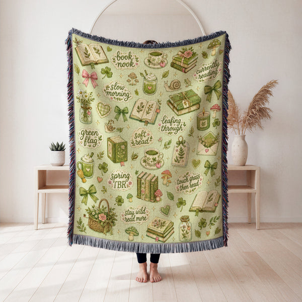 Botanical Book Nook Blanket