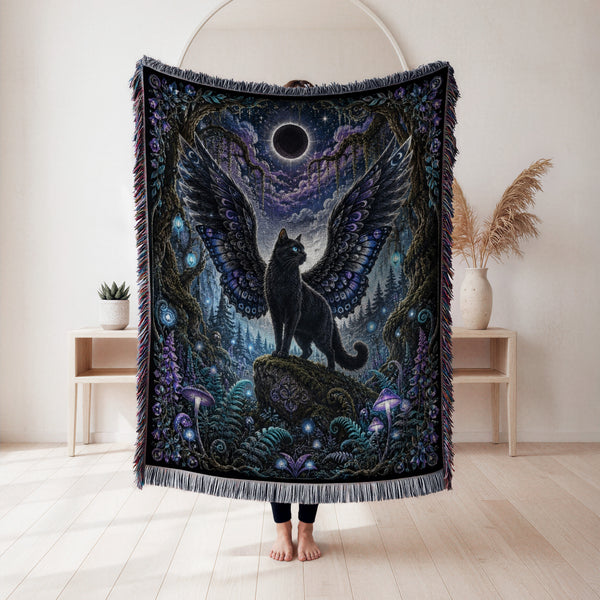 Eclipse Winged Cat Blanket