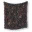 Midnight Roses & Moths Blanket